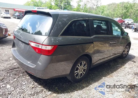 2013 Honda Odyssey Ex-L из США, поврежденный, VIN 5FNRL5H64DB041999